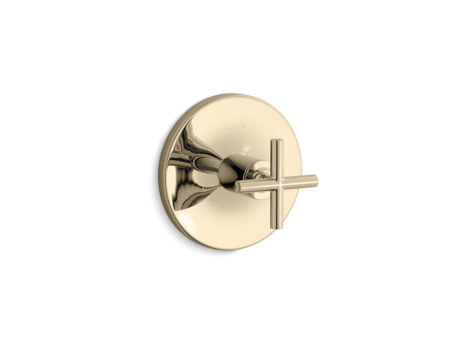 Purist MasterShower temperature control valve trim with cross handle