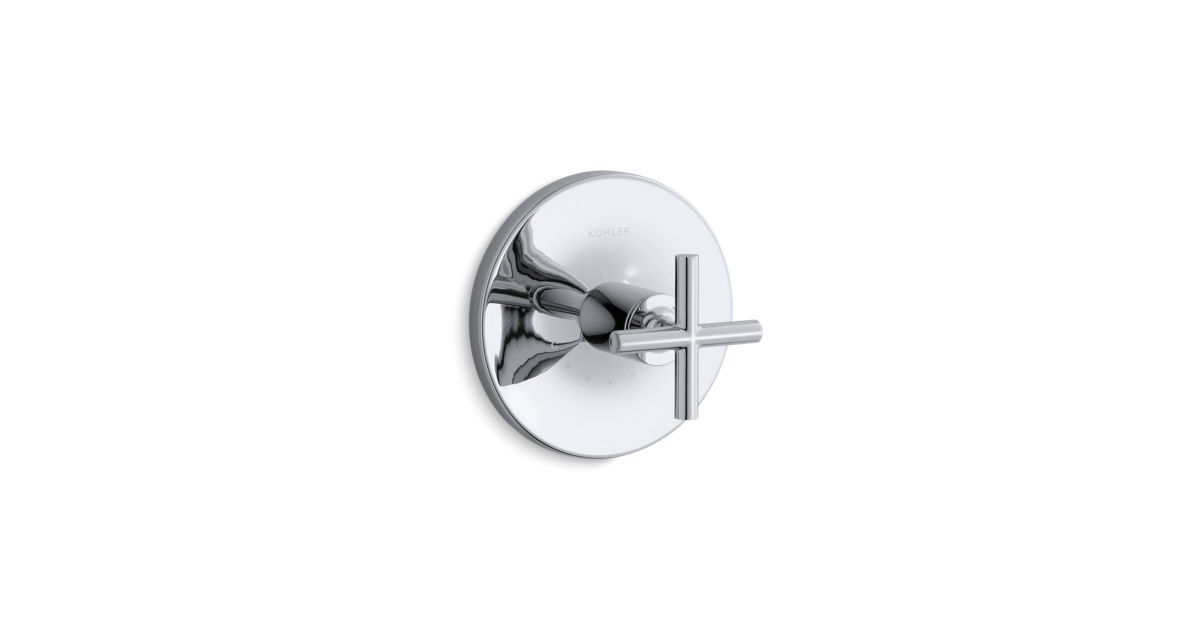 KT144883 Purist Thermostatic Valve Trim with Cross Handle KOHLER