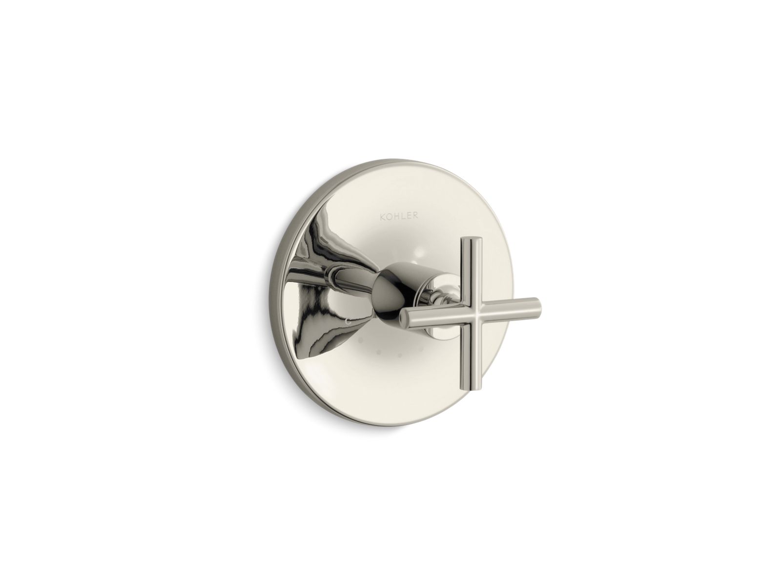 Purist MasterShower temperature control valve trim with cross handle
