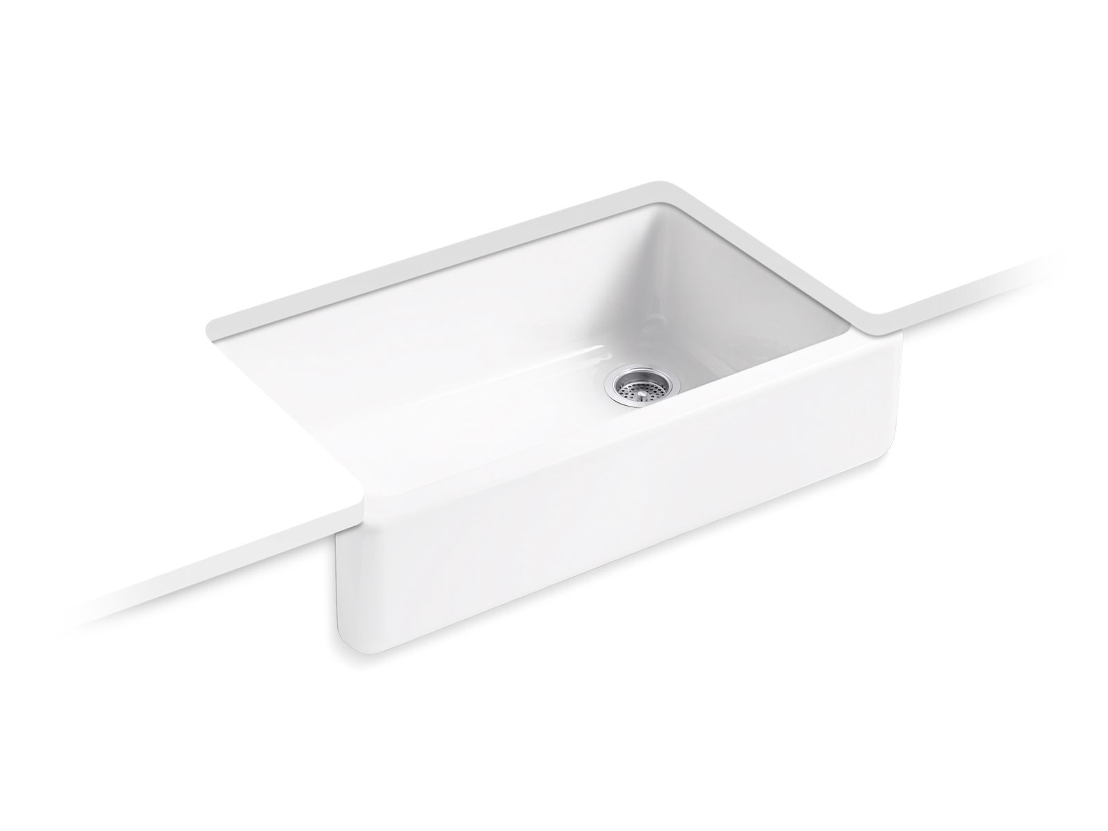 Kohler K-6379-0 White Plastic Surface Swipe with Nylon Bristles and Squeegee  