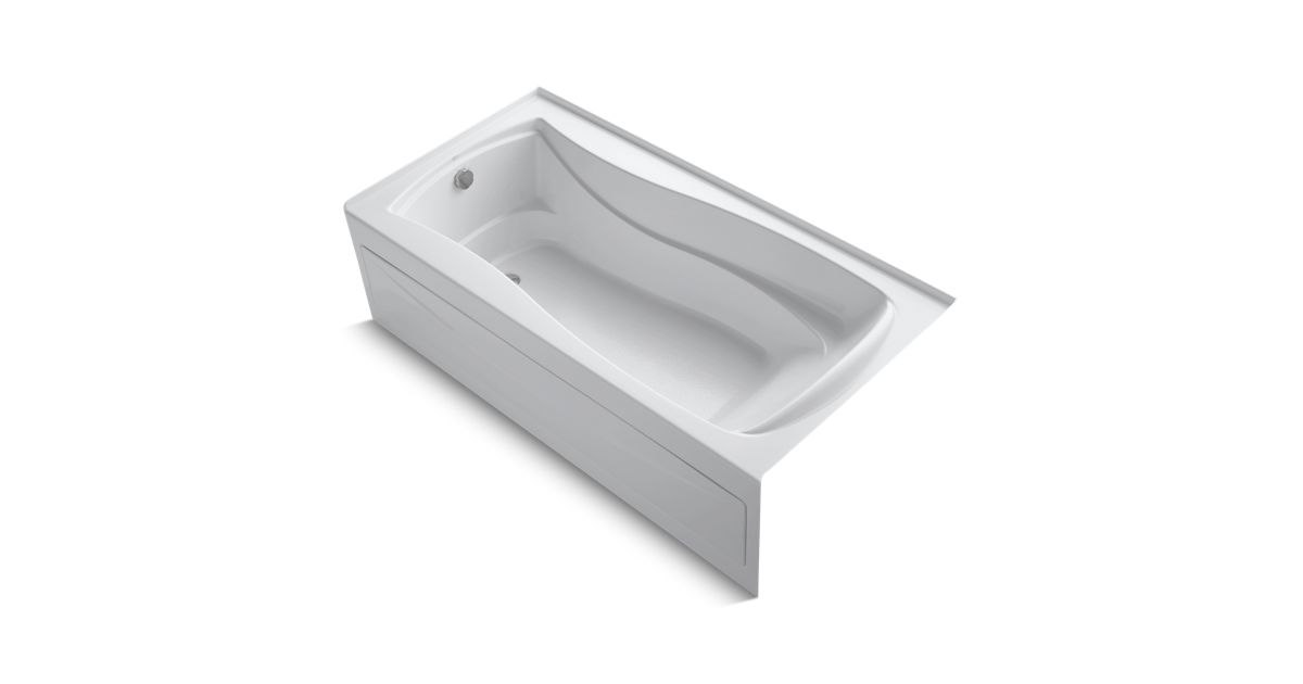 K1259LA Mariposa 72" x 36" alcove commercial bath with integral