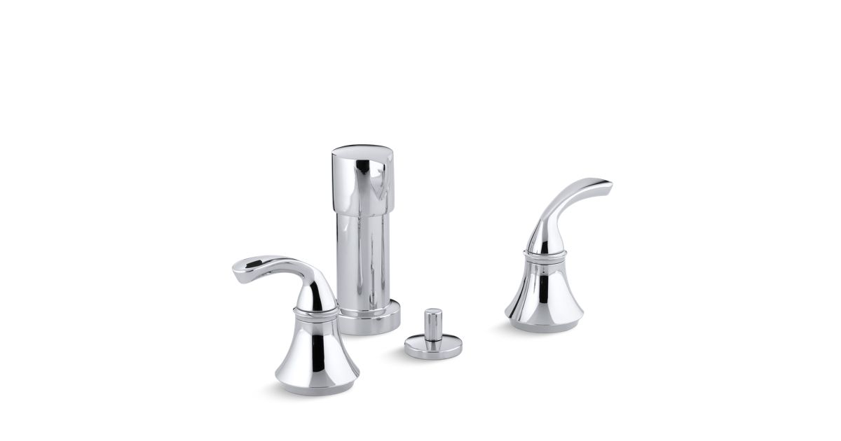 K 10279 4 Forte Bidet Faucet With Sculpted Handles Kohler