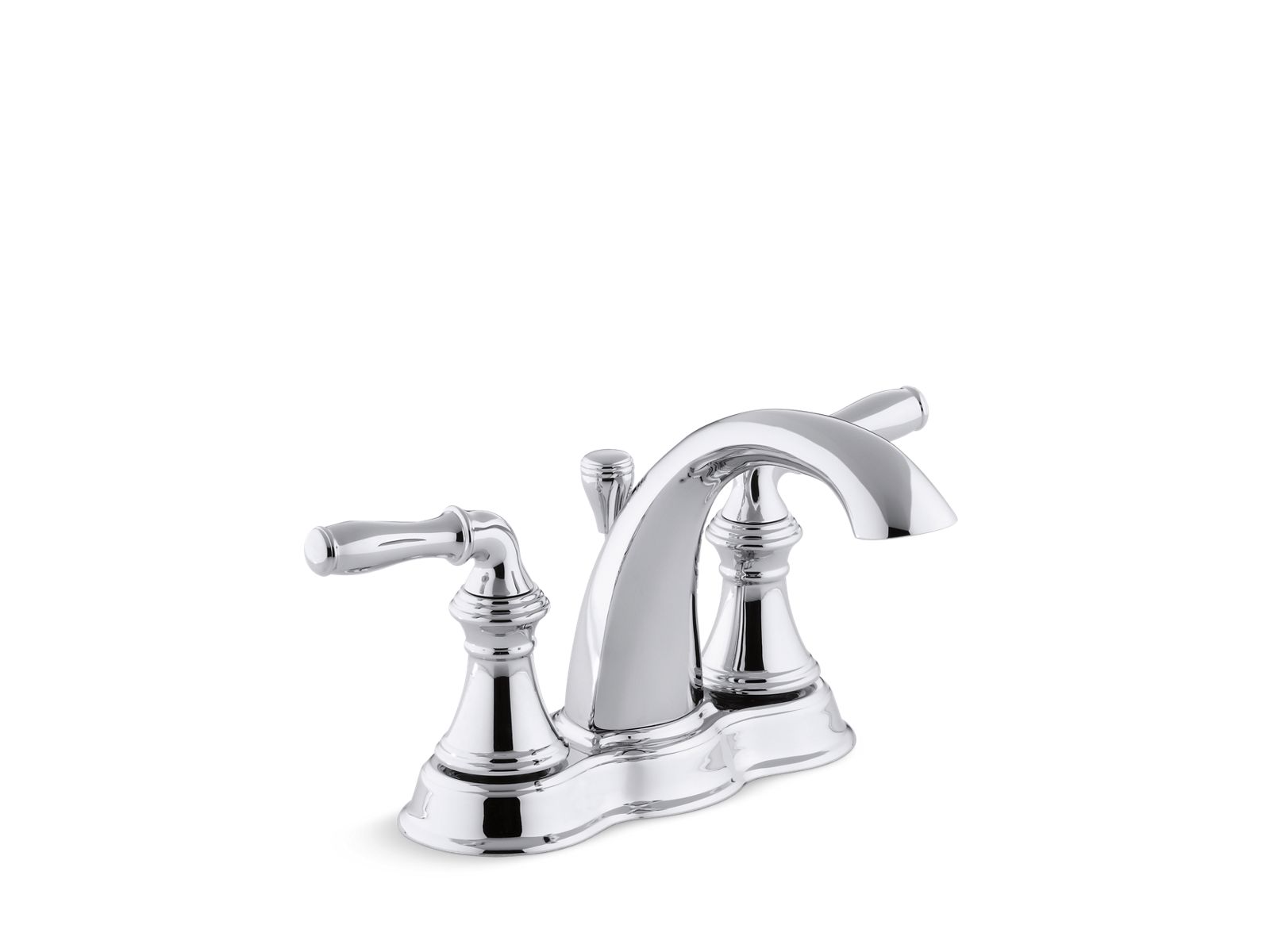 Kohler Co., Bathroom Faucet, Featuring a classic silhouette, this Devonshire sink faucet complements a variety of bathroom