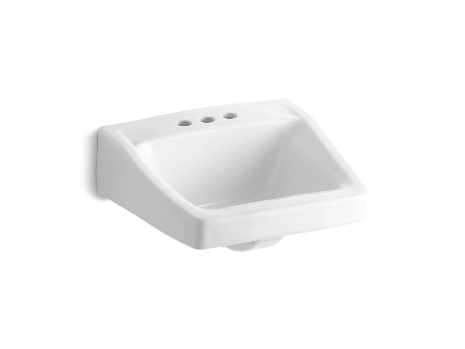 Kohler Co., Sinks, The Chesapeake wall-mount lavatory provides outstanding performance ideal for commercial settings. You can