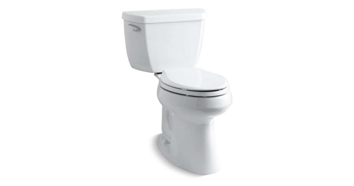 KOHLER|K-3713|Highline Classic Two-Piece Elongated 1.28-GPF Toilet | KOHLER