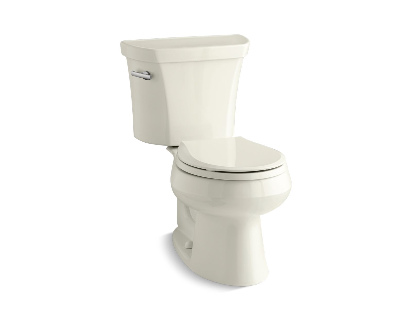 Wellworth Two-piece round-front toilet, 1.28 gpf