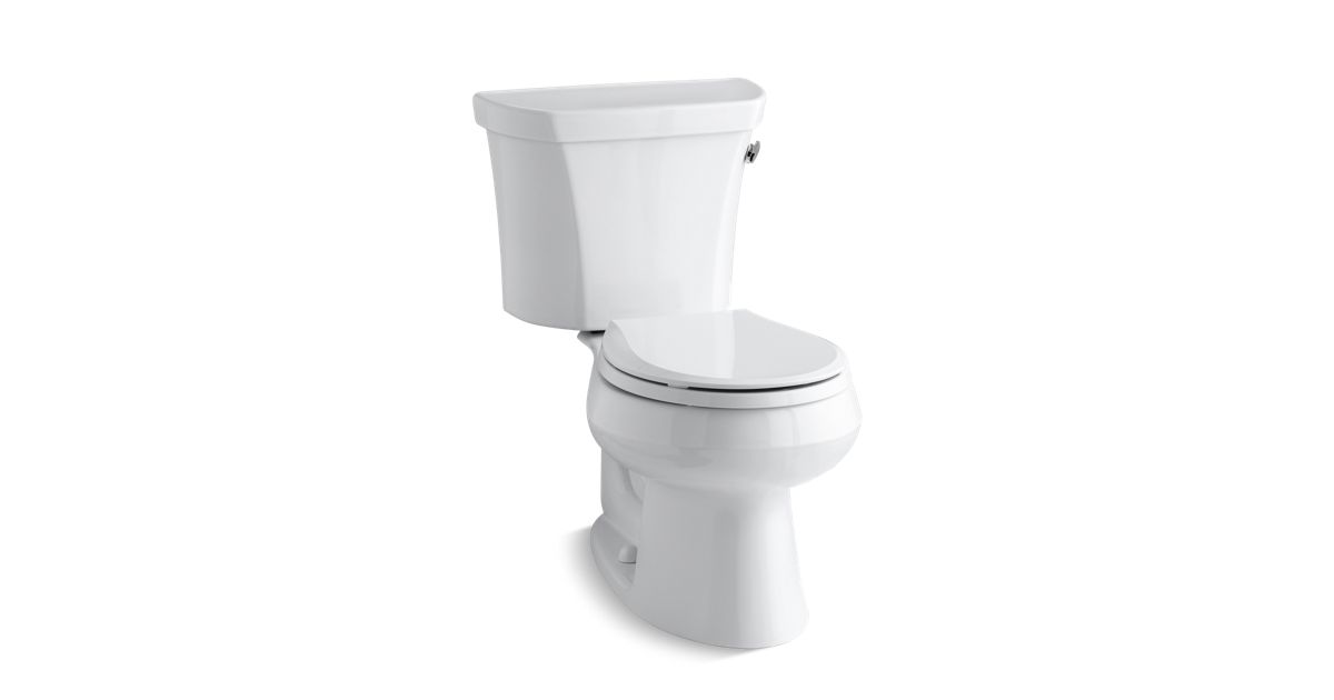 Kohler K 3997 Ra Wellworth Round Front 1 28 Gpf Toilet W Right Hand Lever Kohler