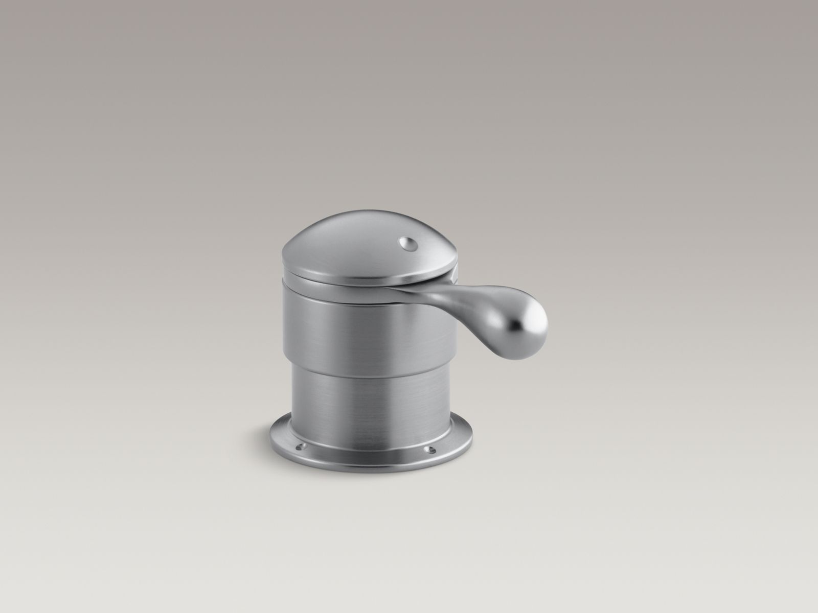 Deck-mount trim for transfer valve/vacuum breaker with lever handle, valve not included