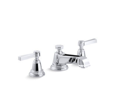 Pinstripe® Widespread bathroom sink faucet with lever handles, 1.2 gpm