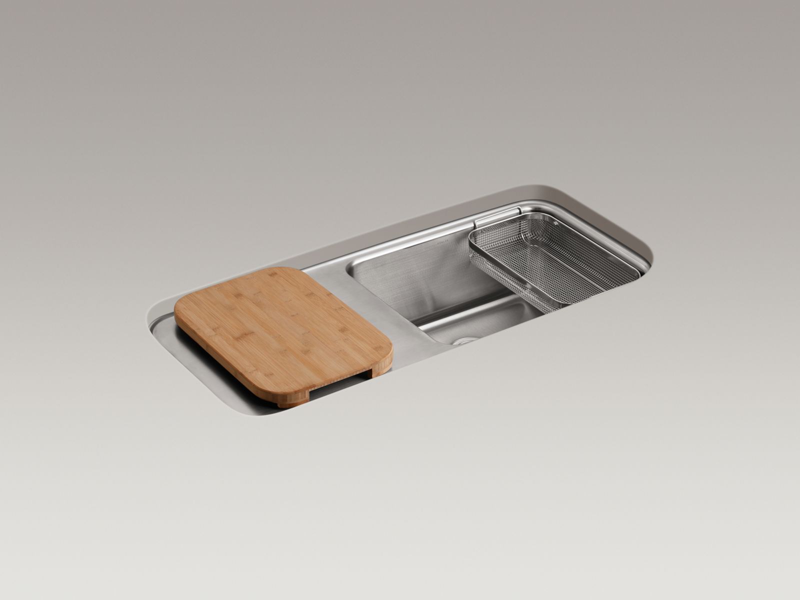 KOHLER | K-3592-L | Prologue Under-Mount Kitchen Sink with Left Work ...