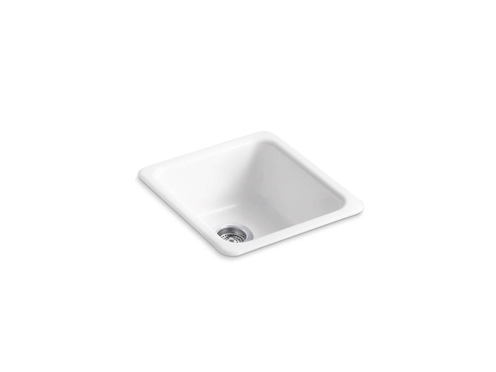 Kohler Co., Kitchen Sink, This Iron/Tones basin makes an ideal bar sink for washing glassware or preparing food. Use it as a