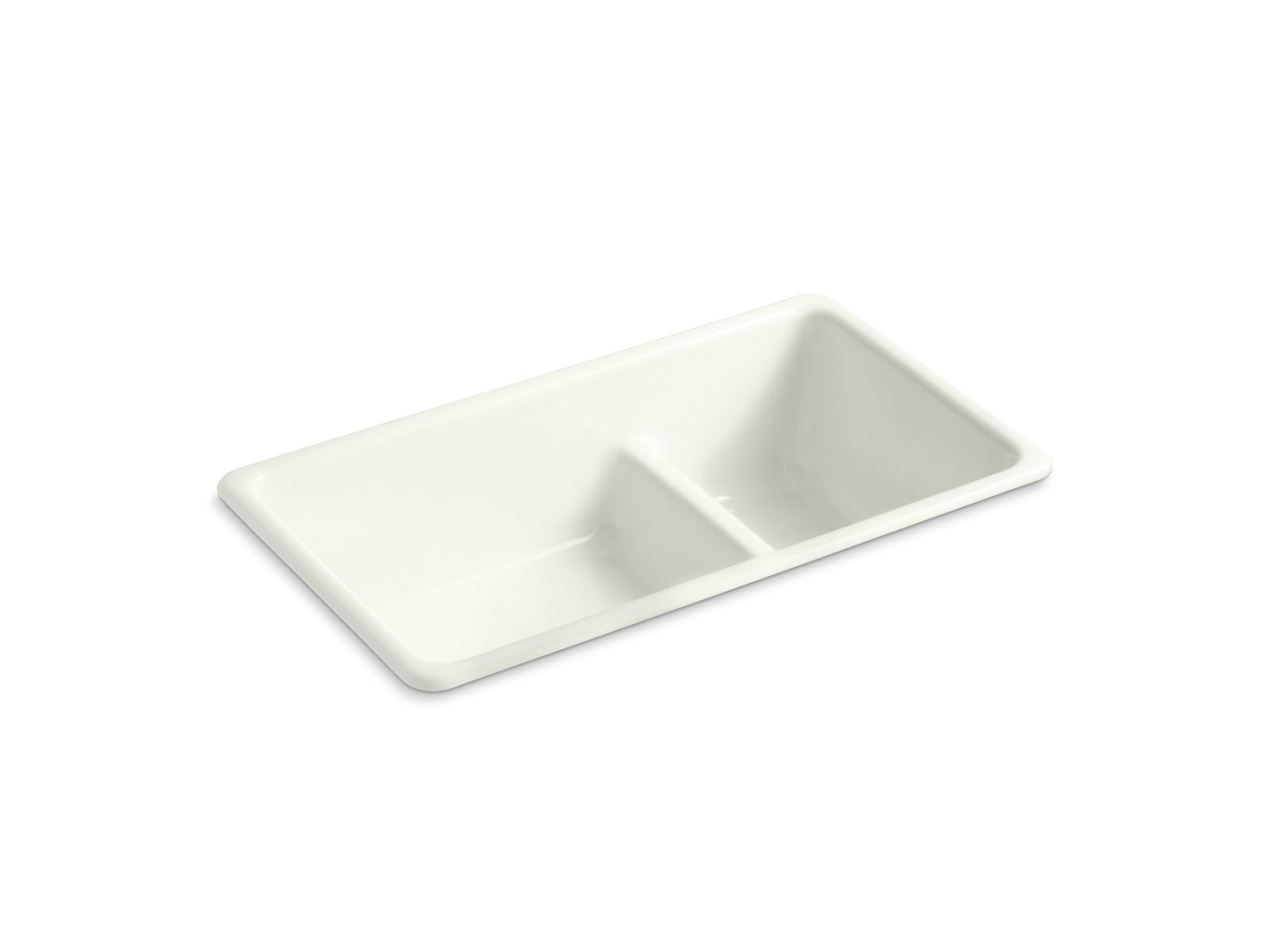 Iron/Tones Smart Divide 33" top-/undermount double-bowl kitchen sink