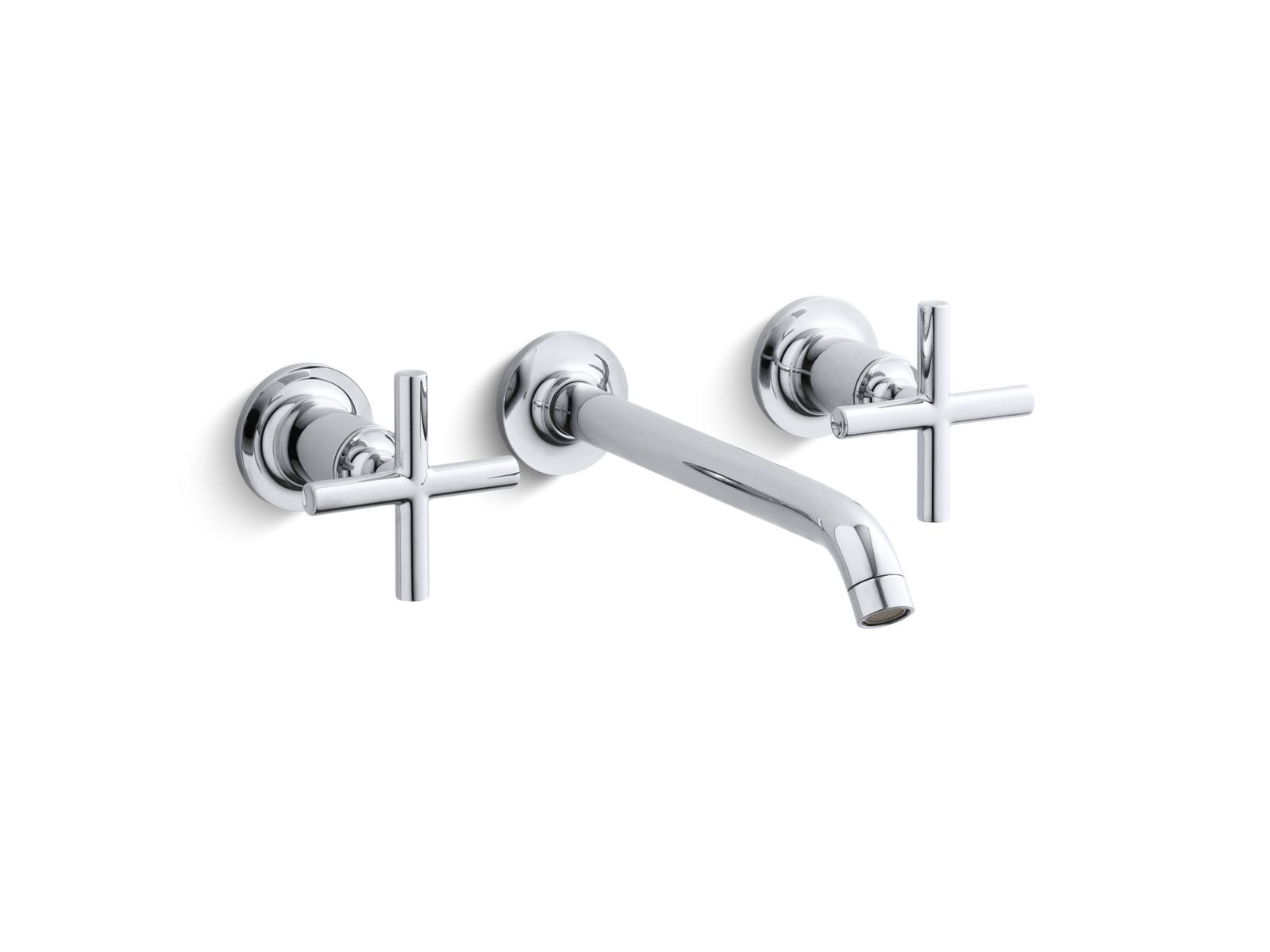 K-T14415-3-CP | Purist™ Widespread Wall-mount Bathroom Sink Faucet Trim ...