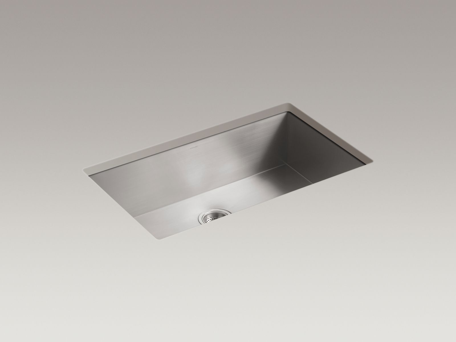 KOHLER Vault 32 in. Undermount Single Bowl Stainless Steel Kitchen Sink