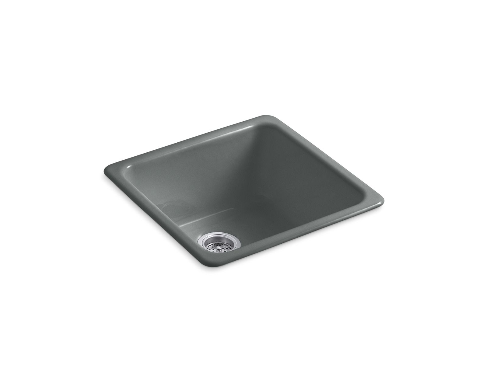 Iron/Tones Square Top-Mount or Undermount Kitchen Sink | K-6587
