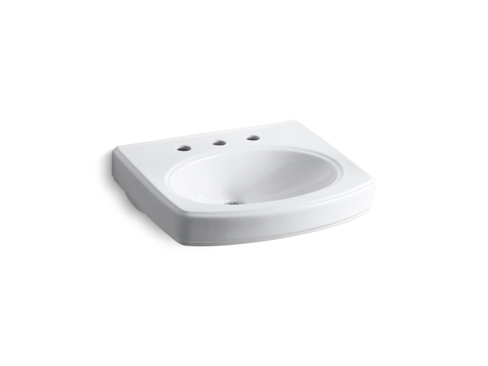 Kohler Co., Lavatory Basins, The ridged edges and subtle curves of this Pinoir basin make it a versatile choice for a wide