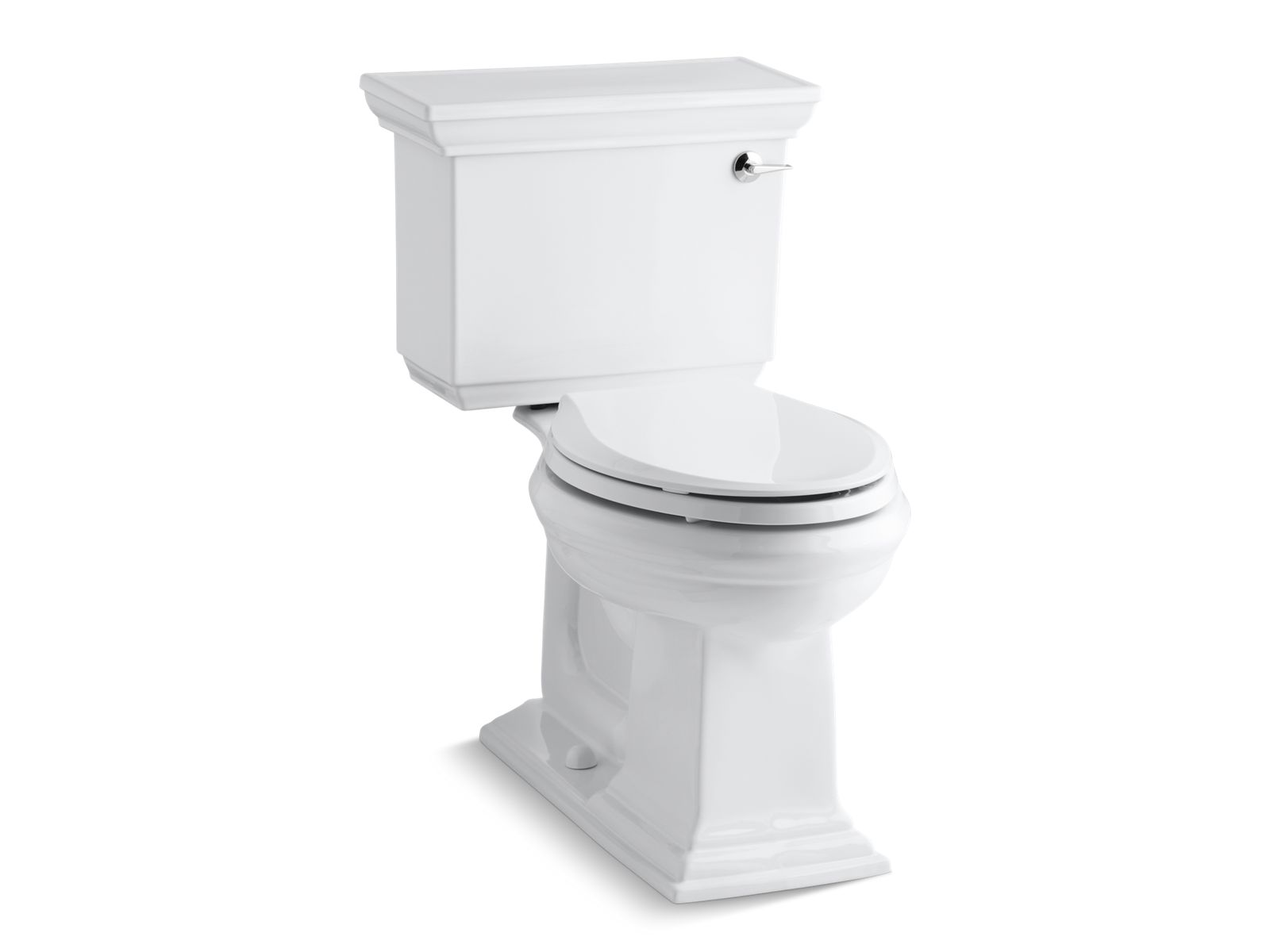 Kohler Co., Toilet, Featuring the elegant architectural look of the Memoirs collection with Stately design, this two-piece