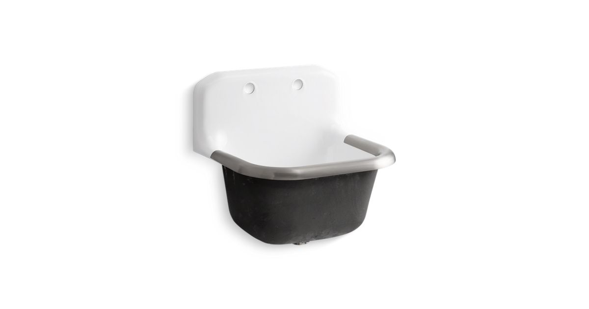 K 6716 Bannon 24 X 20 1 4 Wall Mounted Or P Trap Mounted