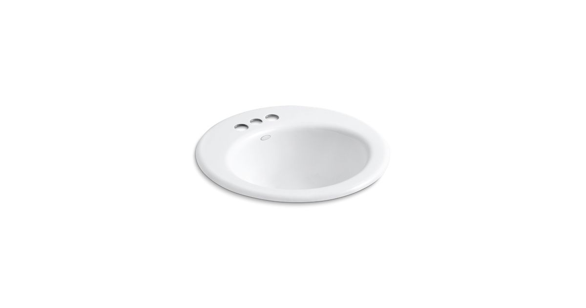 K29174 Radiant DropIn Sink with 4Inch Centers KOHLER