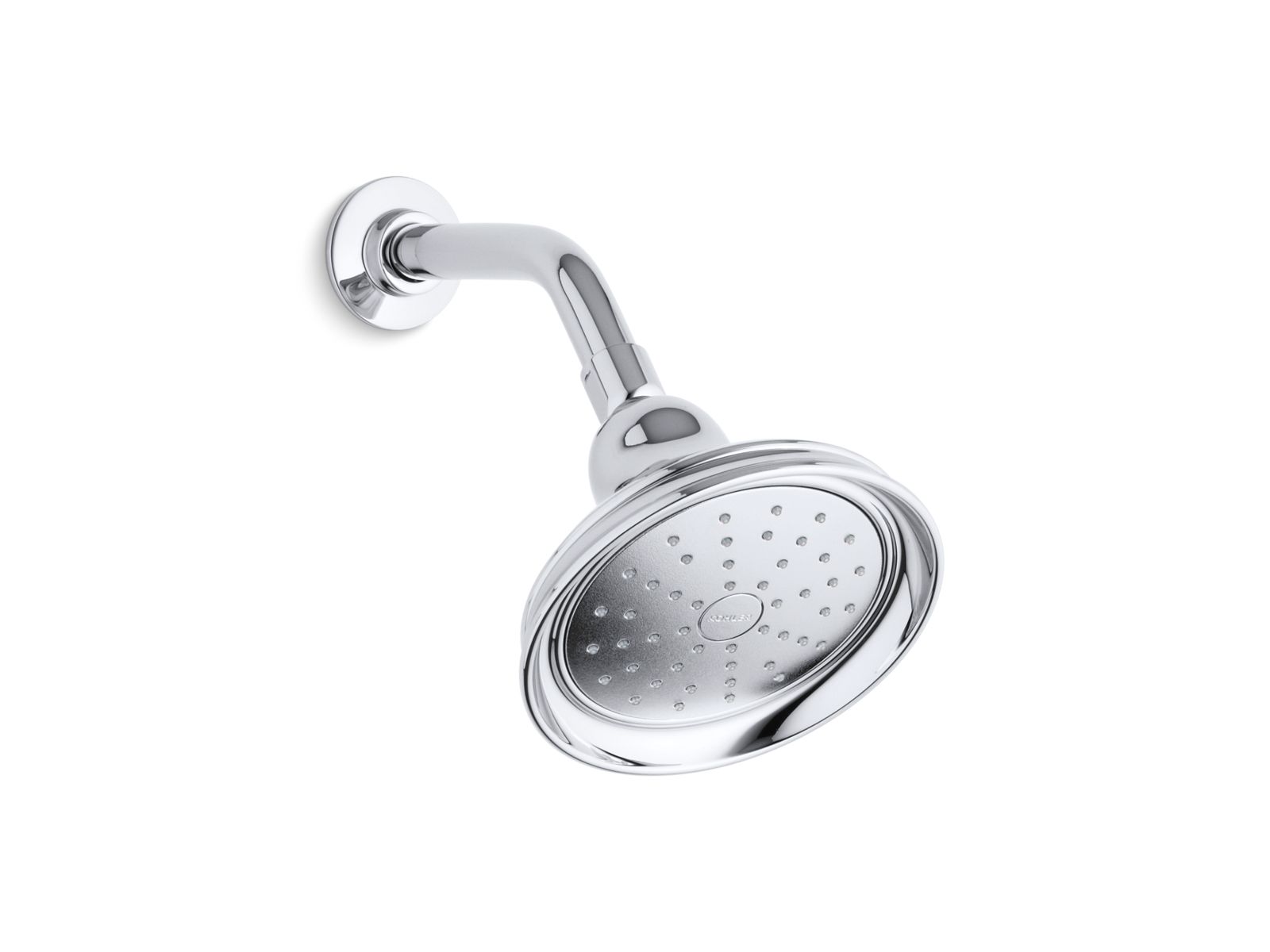 Kohler Co., Showerhead, Inspired by early 1900s American design, the Bancroft® 1.75-gpm Katalyst® showerhead combines a