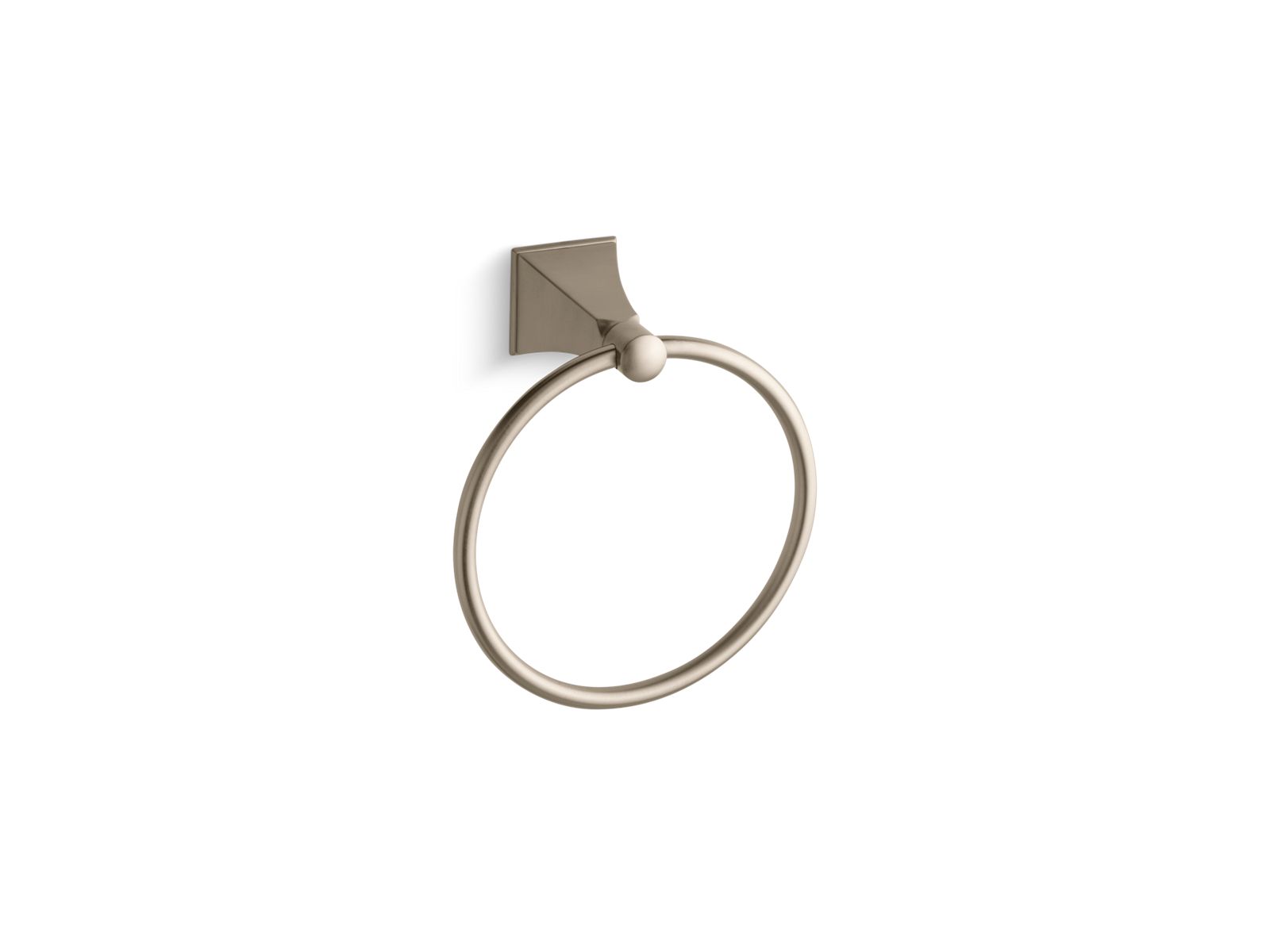 KOHLER Kallan Towel Ring in Vibrant Brushed Nickel