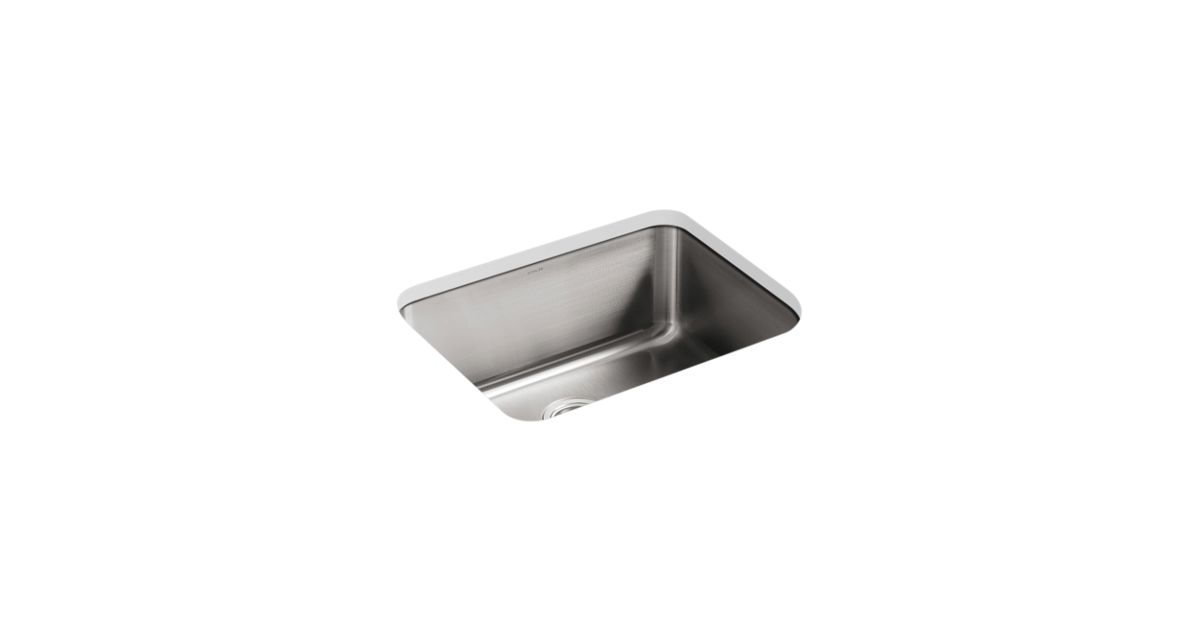 Undertone 23 Medium Squared Undermount Single Bowl Kitchen Sink K 3325 Kohler Kohler
