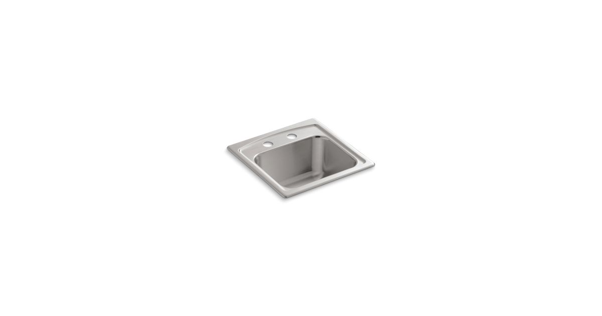 K33492 Toccata TopMount Bar Sink with Single Faucet Hole KOHLER