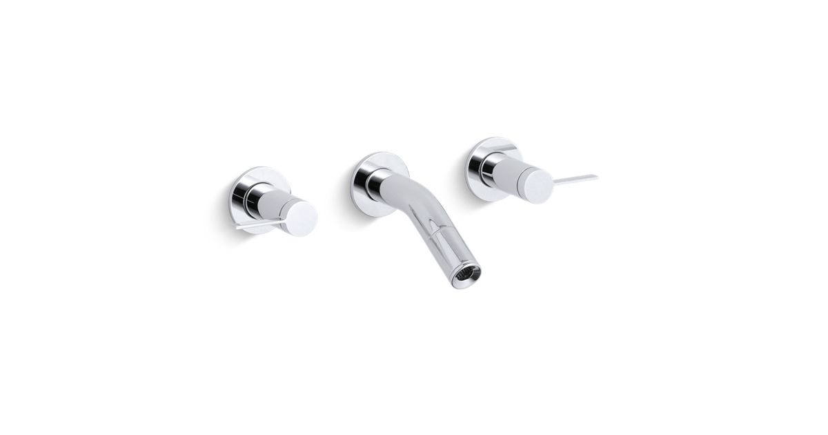 K T945 4 Stillness Wall Mount Sink Faucet Trim With Lever