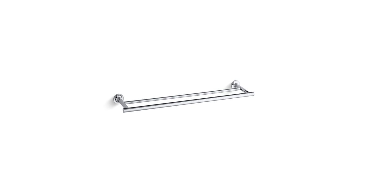 Purist Double Towel Bar K14375 KOHLER