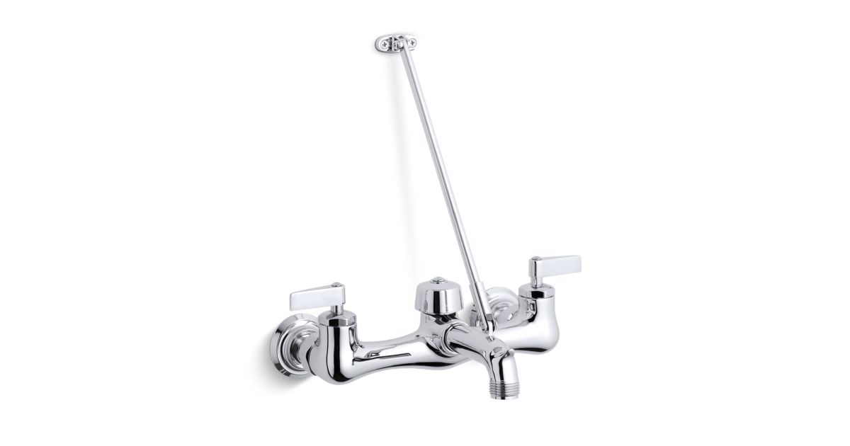 K8907 Kinlock double lever handle service sink faucet with topmount
