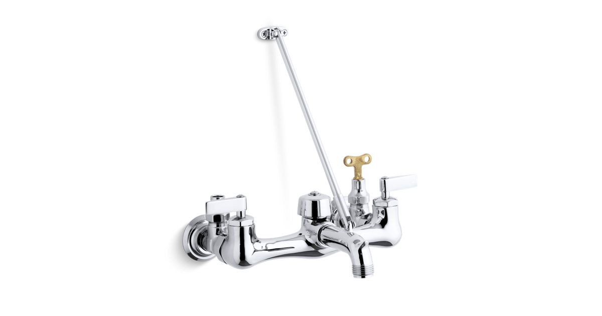 K8908 Kinlock double lever handle service sink faucet with top