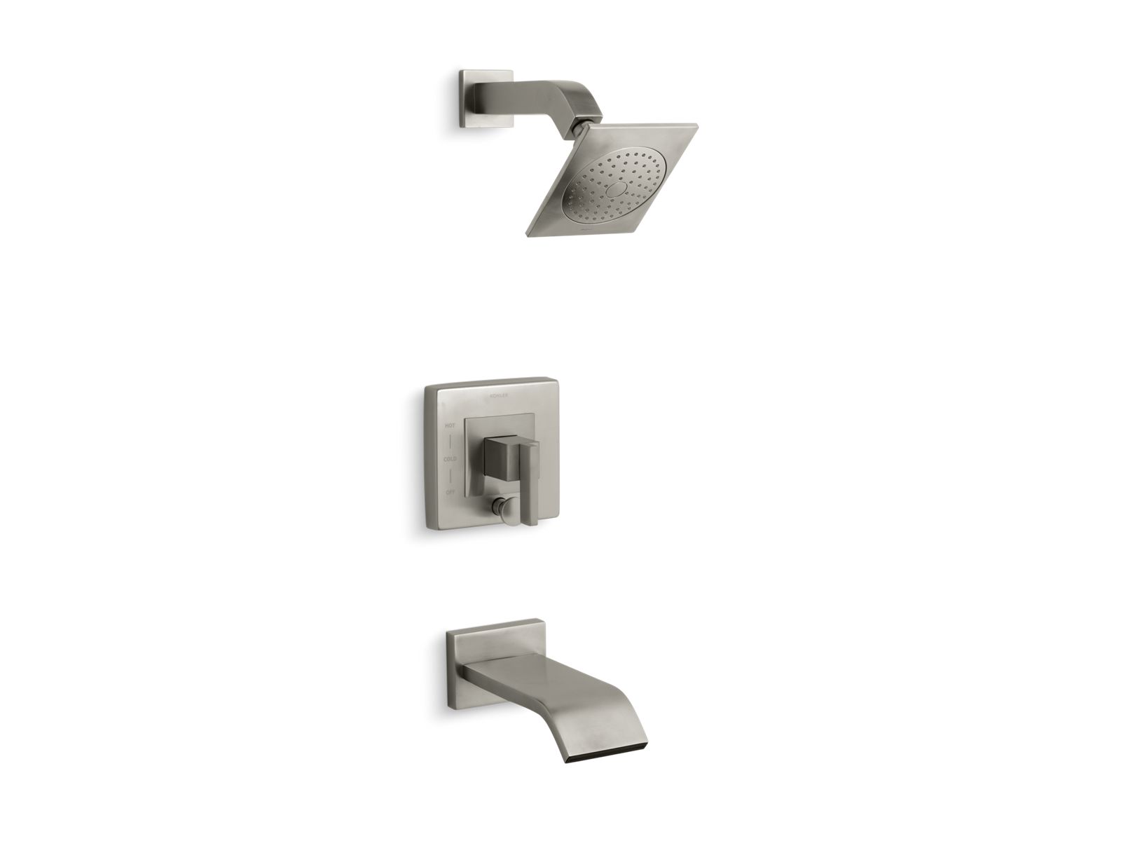 Loure Rite-Temp bath and shower trim kit with push-button diverter, 2.5 gpm