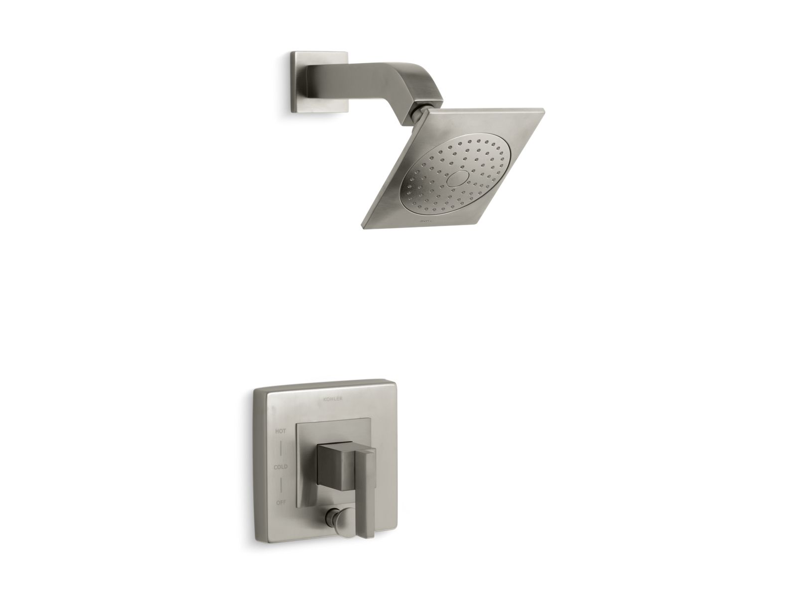 Loure Rite-Temp shower trim kit with push-button diverter, 2.5 gpm