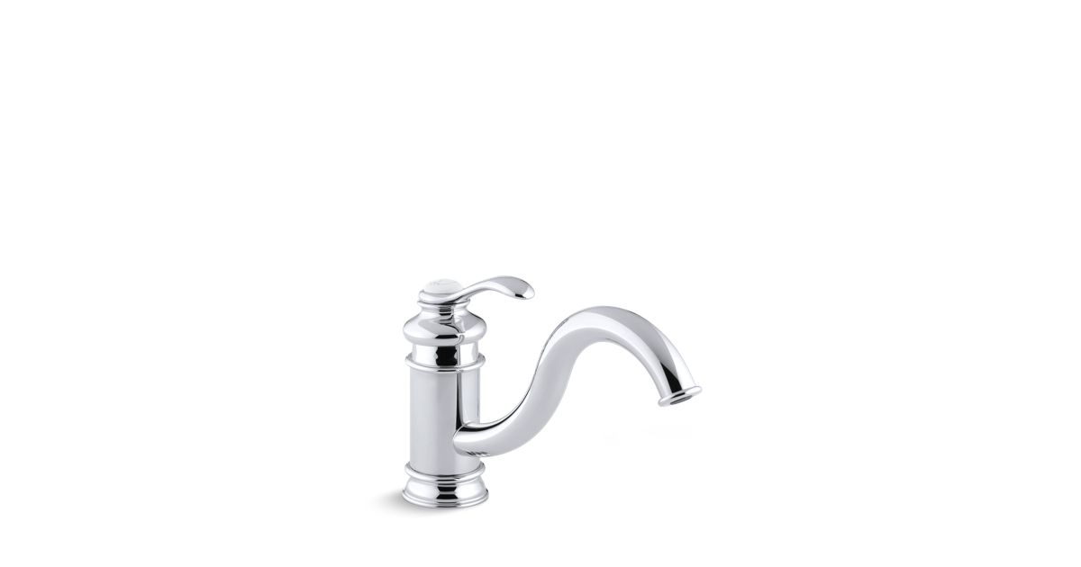 Vibrant Brushed Nickel KOHLER K-12175-BN Fairfax Single Control Kitchen Sink Faucet