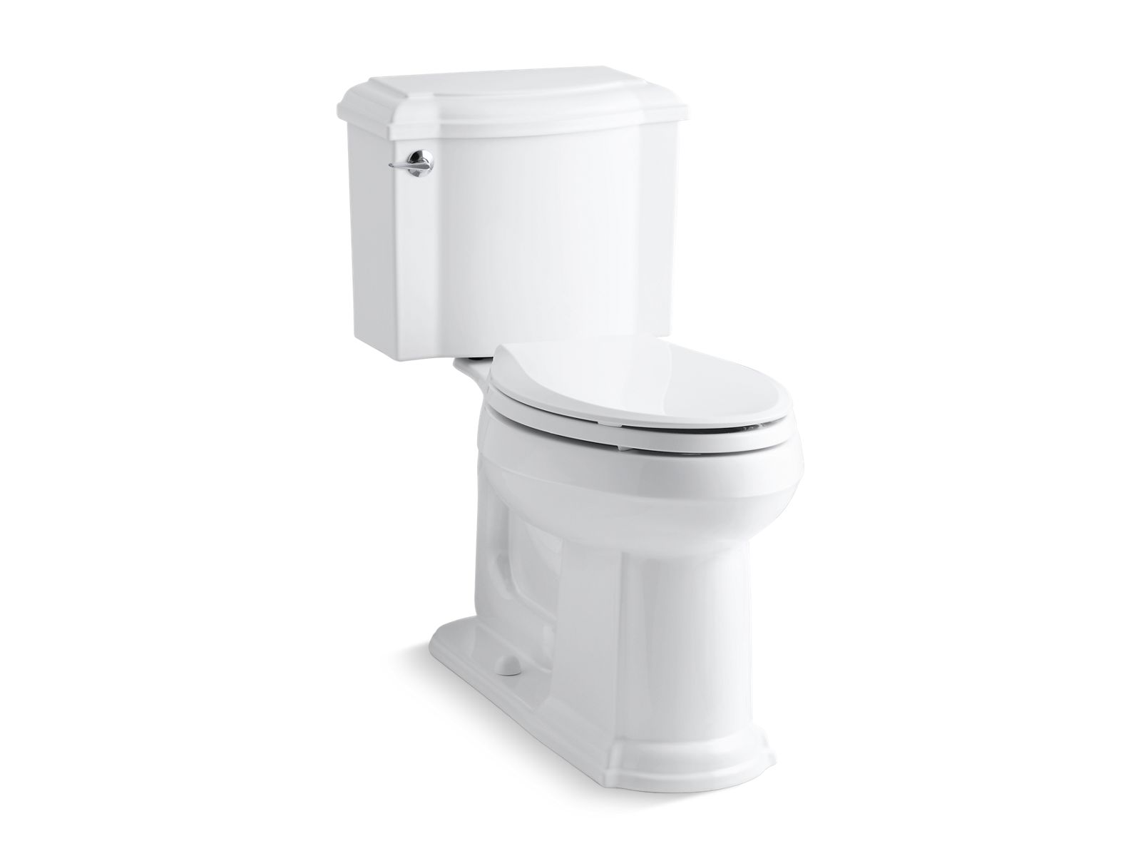 Kohler Co., Toilet, This Devonshire two-piece toilet combines high efficiency with the old-world style of the Devonshire