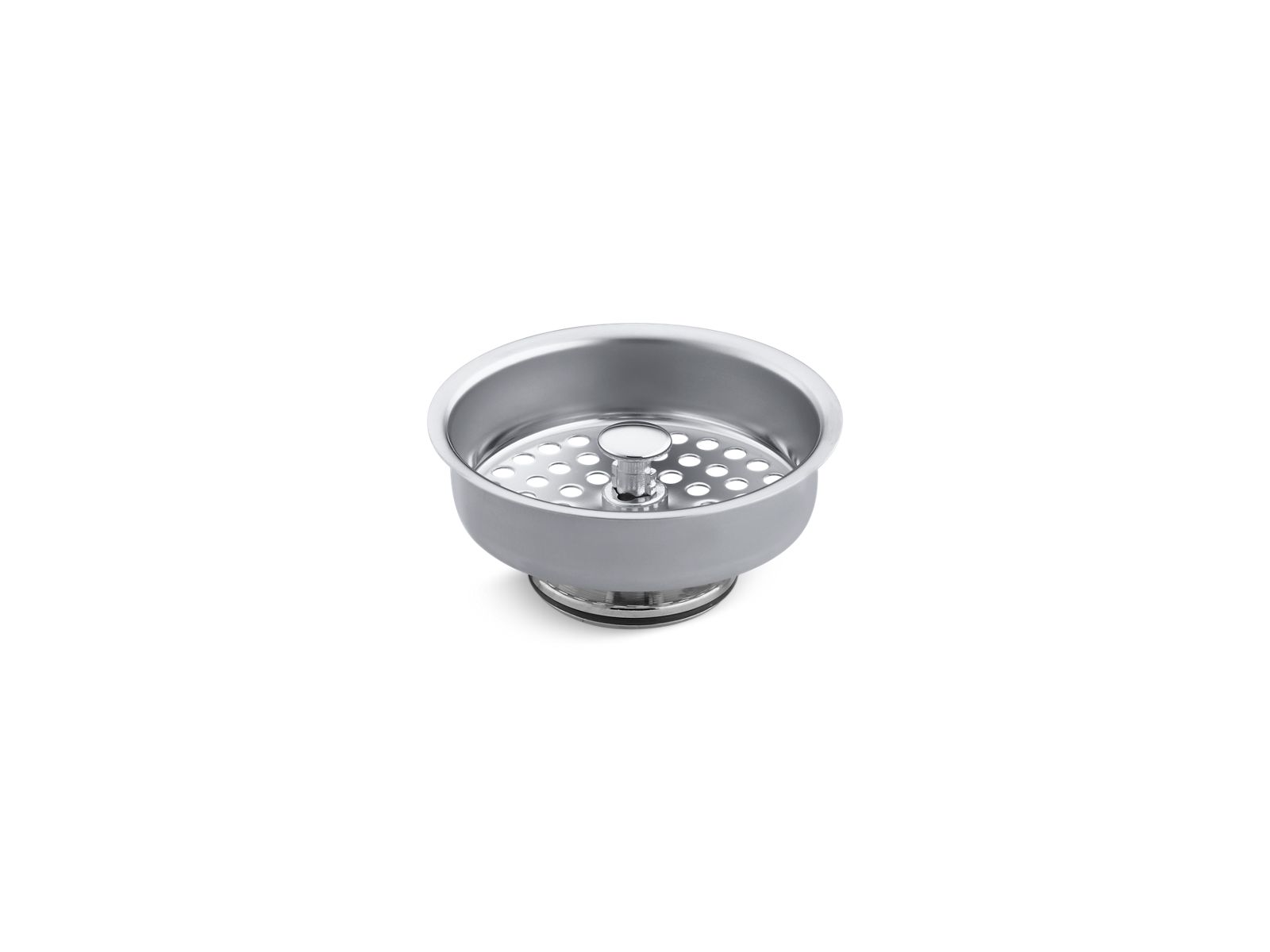 KOHLER Duostrainer 4-in Almond Plastic Kitchen Sink Strainer