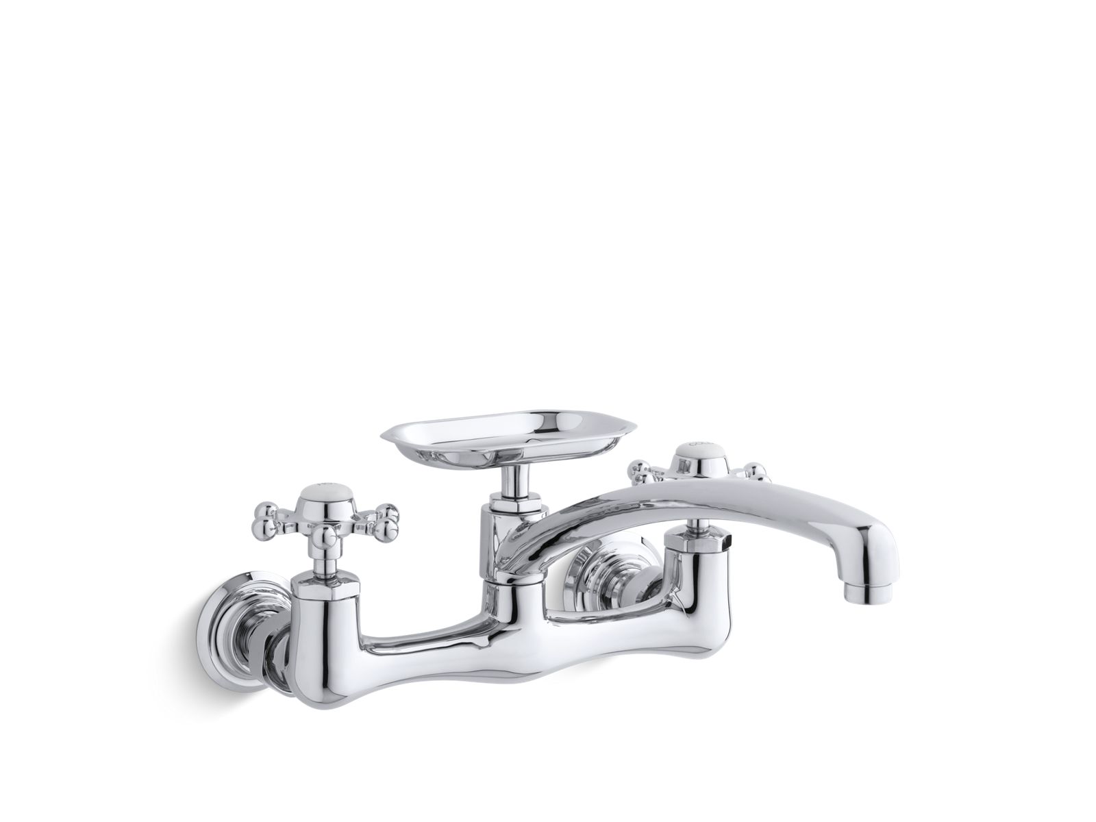 KOHLER | K-159-3 | Antique Wall-Mount Sink Faucet with 12-Inch Spout