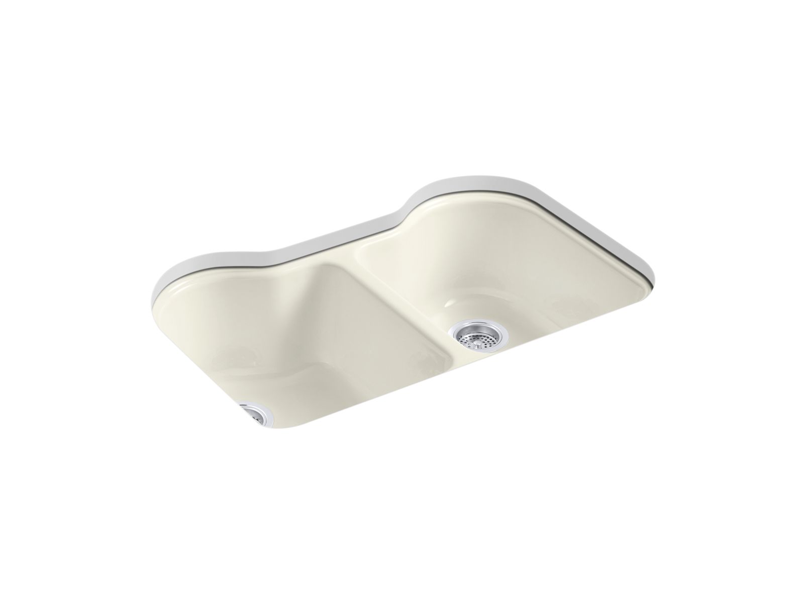 Hartland 33" undermount double-bowl kitchen sink