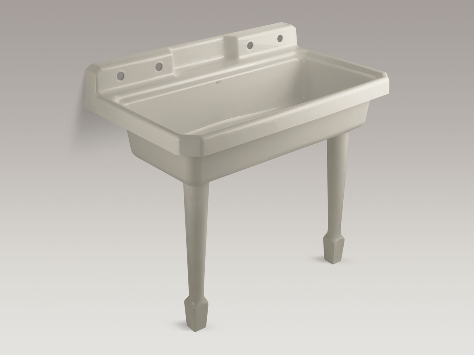 KOHLER | K-6607-4 | Harborview Utility Sink with Four Faucet Holes
