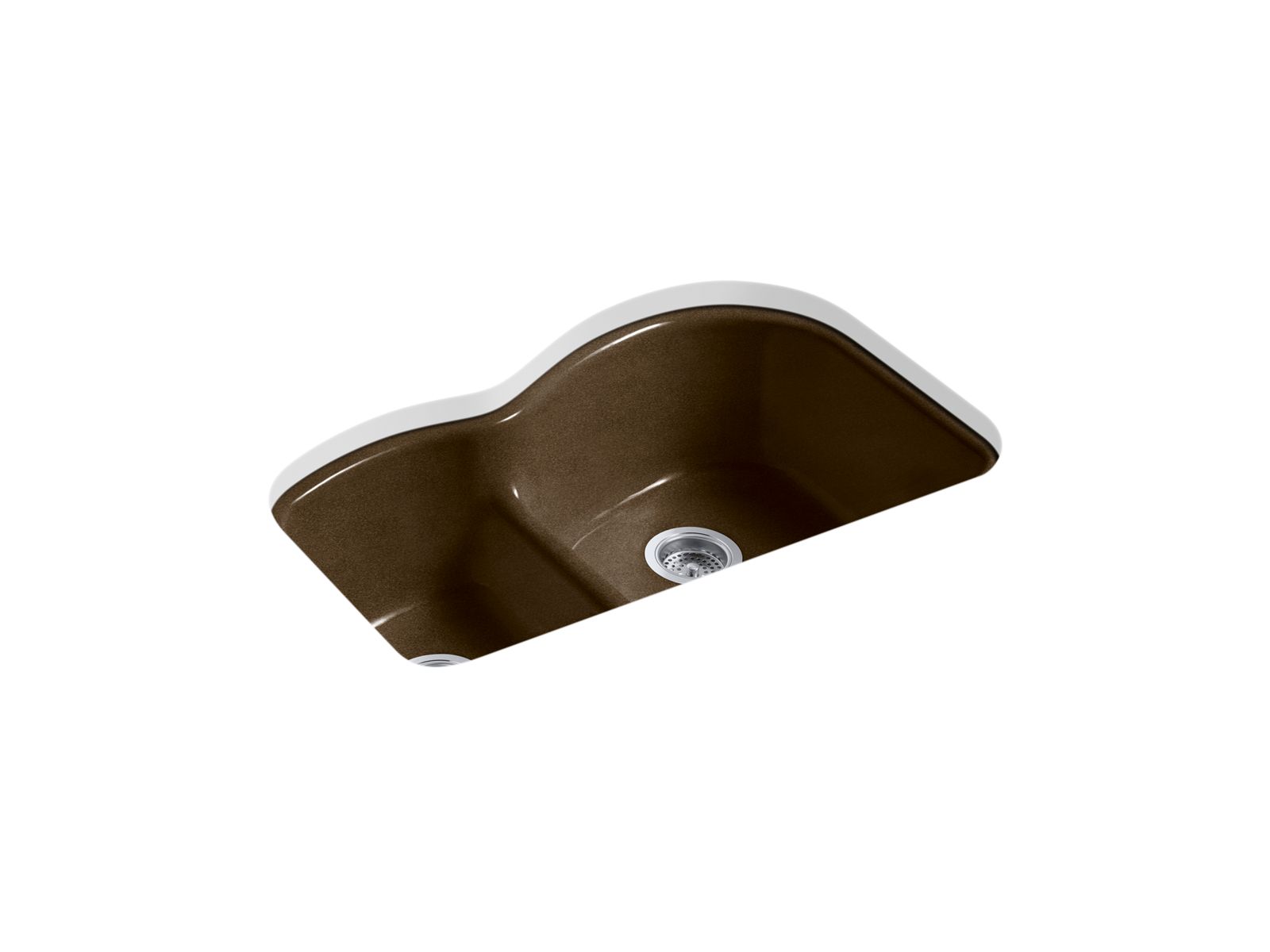 Woodfield Large/Medium Undermount Sink w/ Five Holes | K-5839-5U