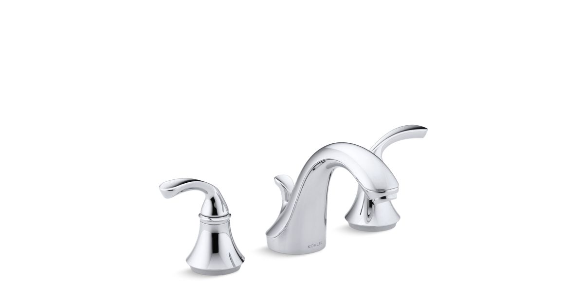 K 10272 4 Forté Widespread Sink Faucet With Sculpted Handles Kohler - How To Tighten A Kohler Bathroom Faucet Base