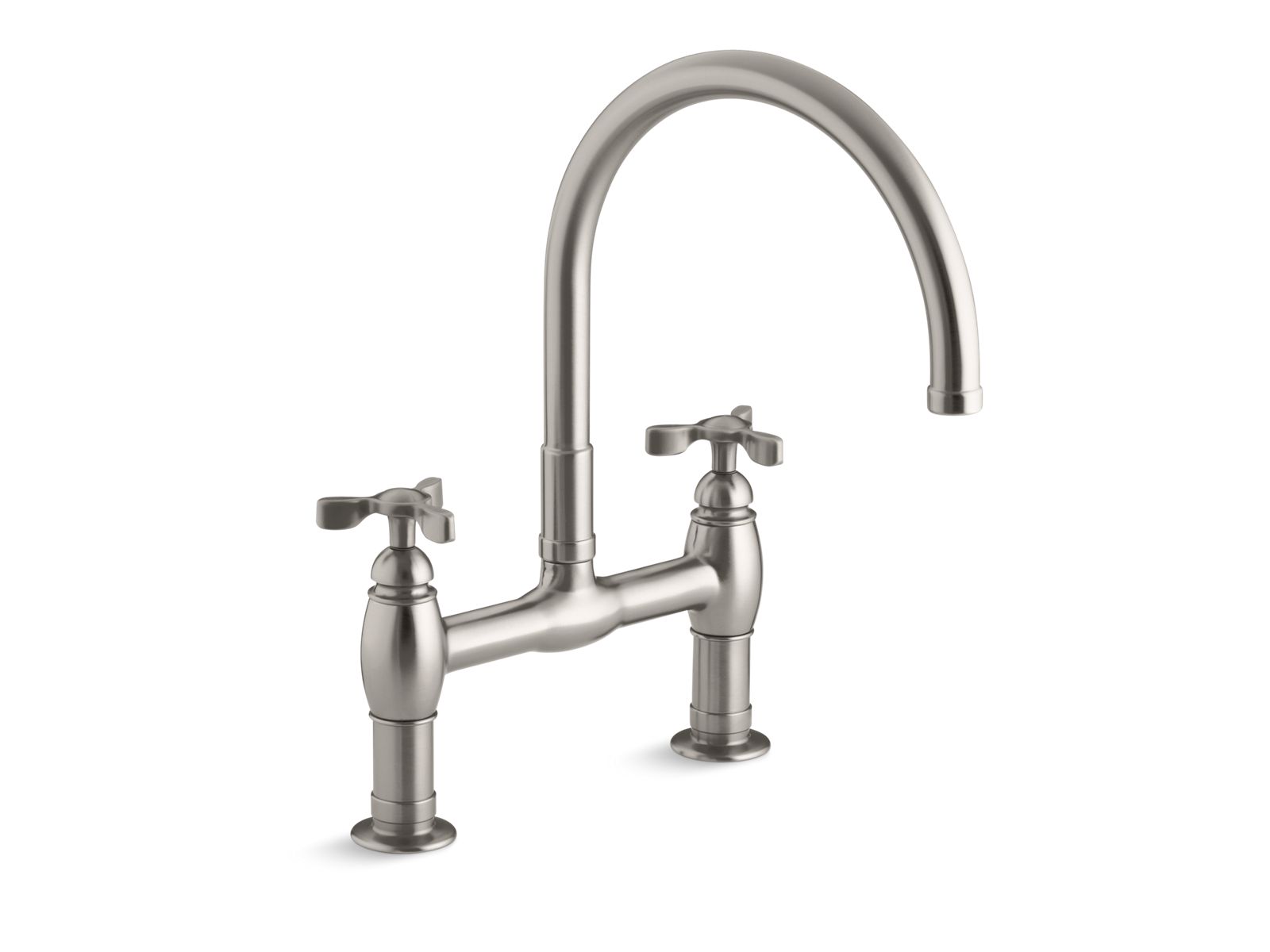 KOHLER | K-6130-3 | Parq Deck-Mount Bridge Kitchen Sink Faucet