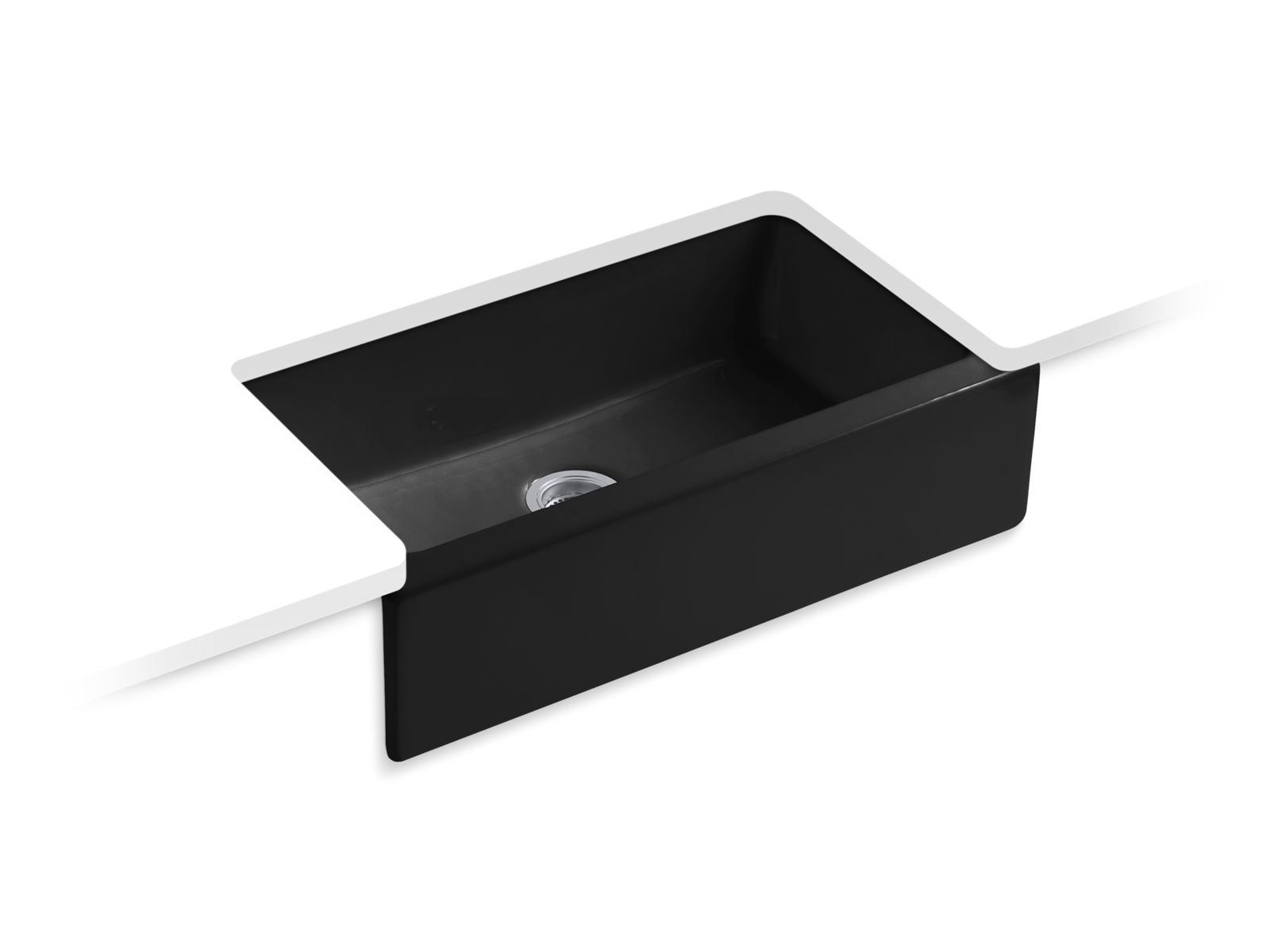 KOHLER | K-6546-4U | Dickinson Apron-Front Kitchen Sink with Four