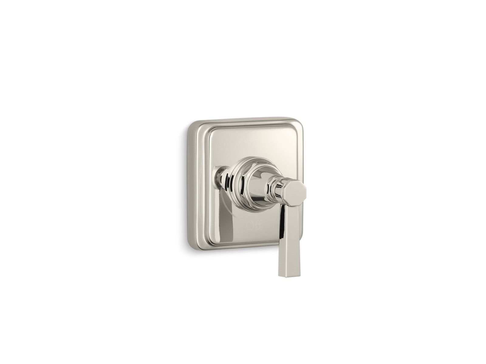 Pinstripe Pure MasterShower volume control valve trim with lever handle