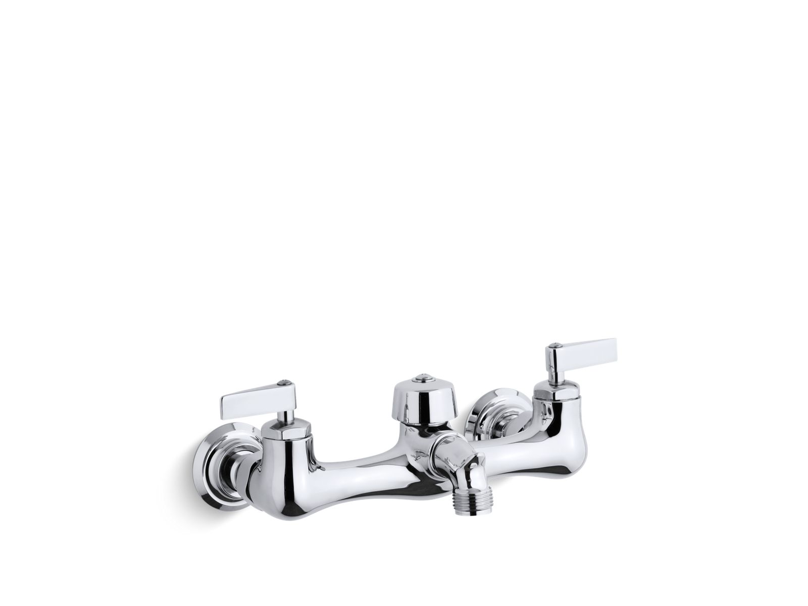 K-8905-CP | Knoxford™ Double lever handle service sink faucet with