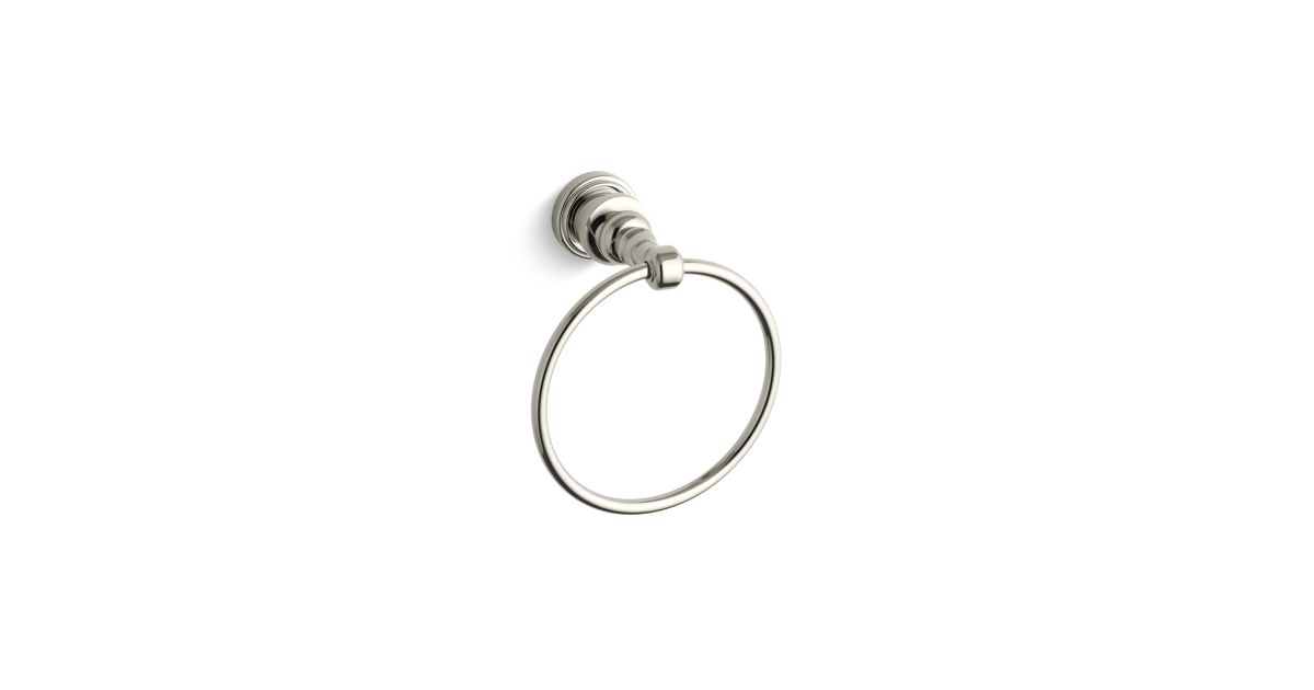 K6817 IV Brass Towel Ring KOHLER