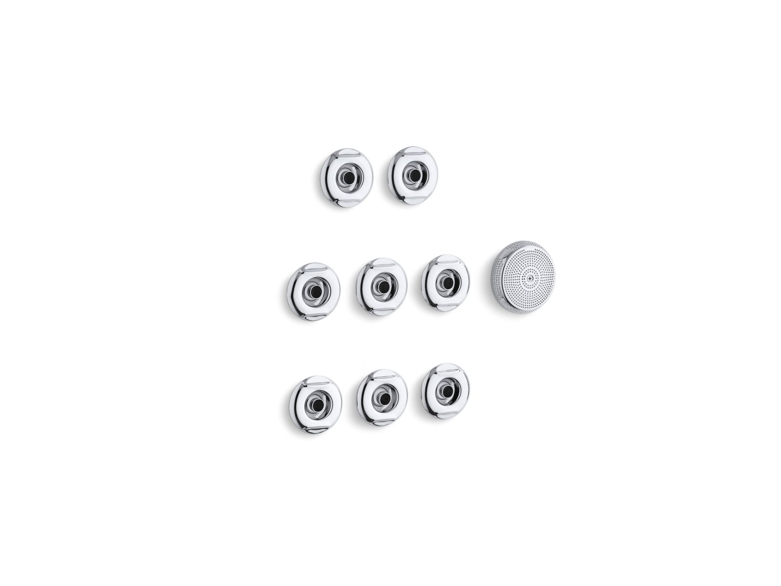 Flexjet Whirlpool trim kit with eight jets