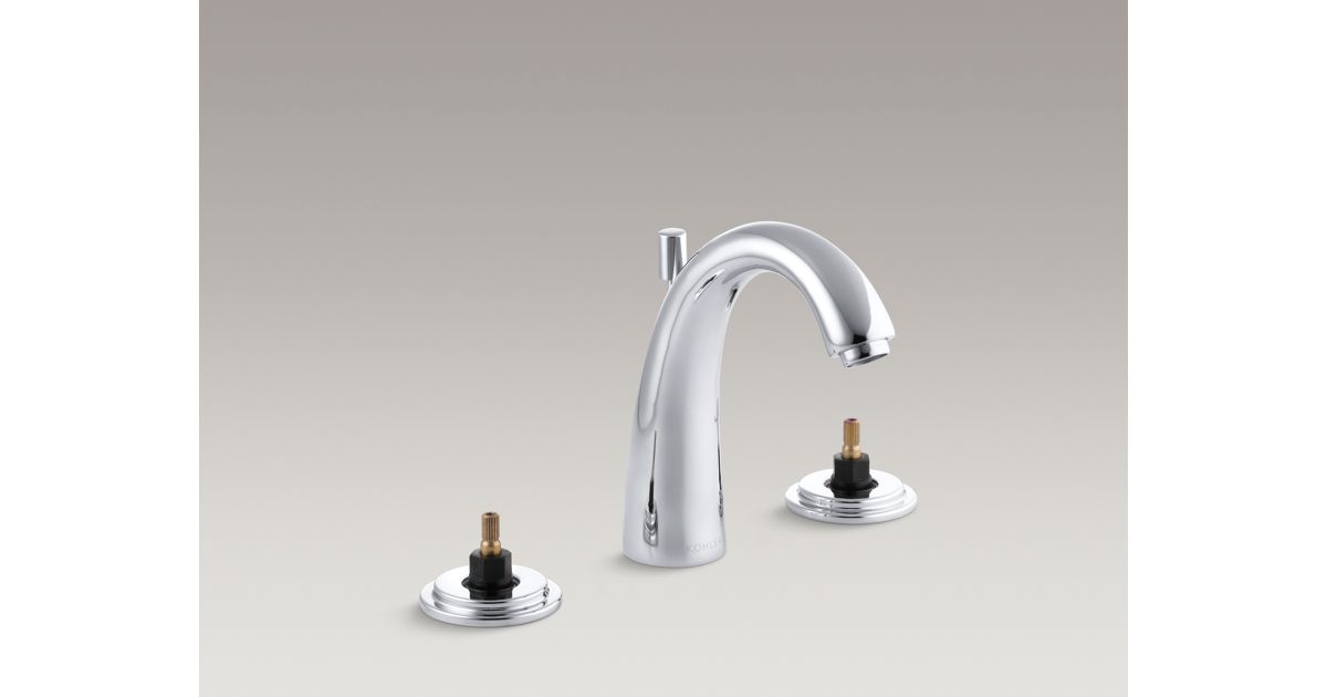 K-8215-K | Taboret Widespread Sink Base Faucet with Escutcheons | KOHLER