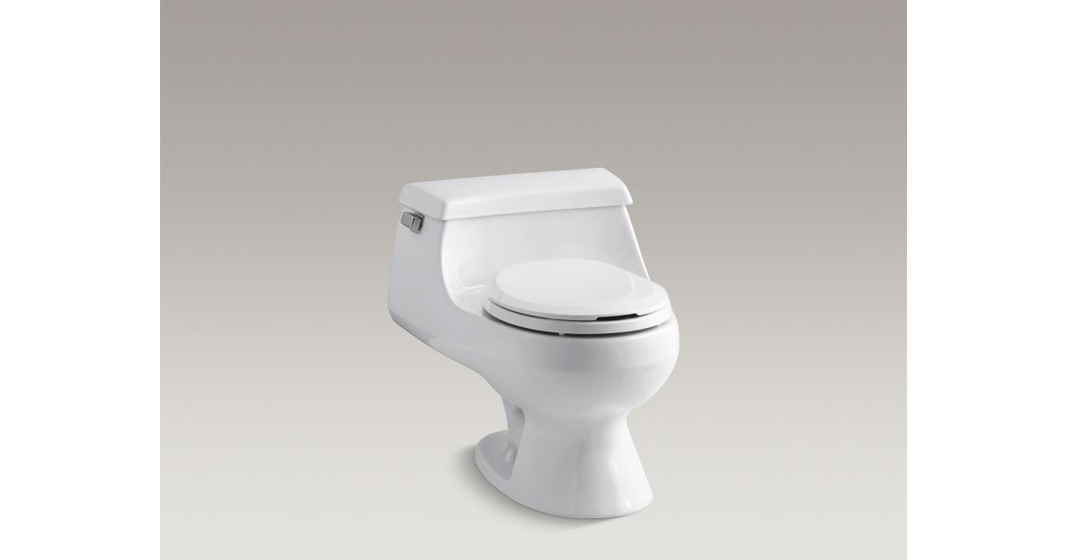 Kohler K 3804 Rialto One Piece Round Front 1 6 Gpf Toilet - How To Remove Kohler Rialto Toilet Seat