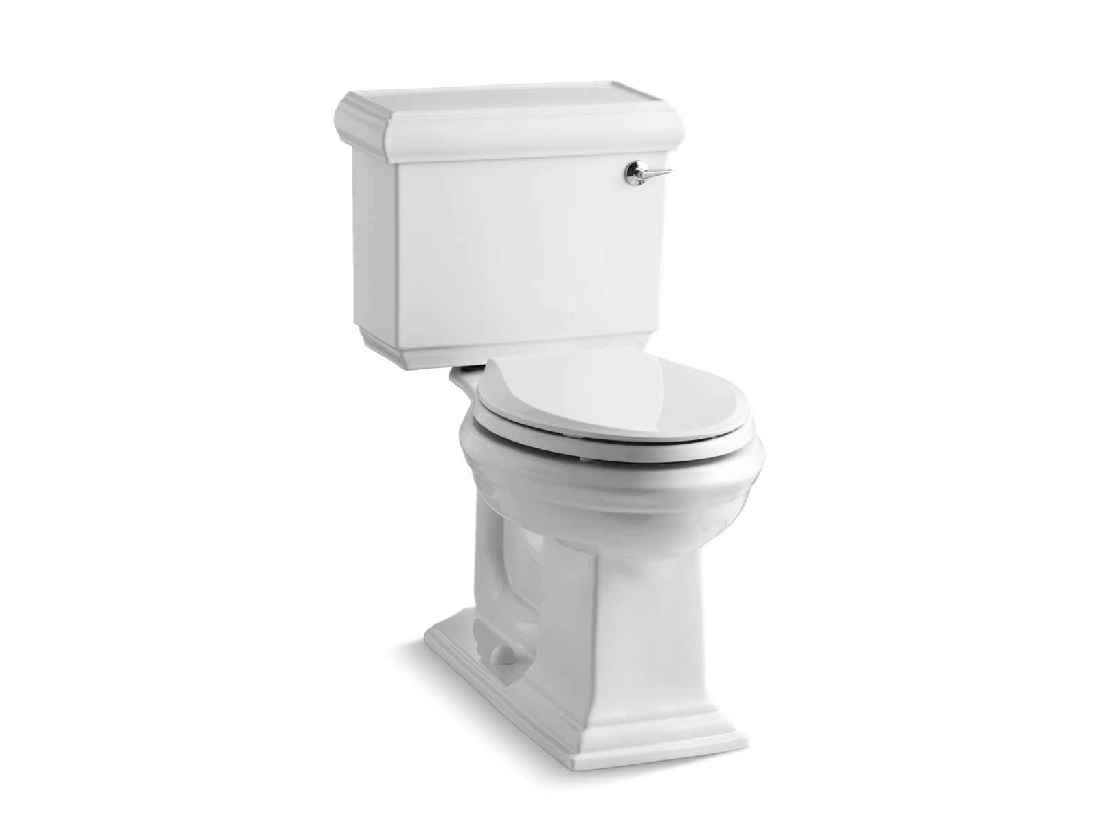 Kohler Co., Toilet, Featuring the elegant architectural look of the Memoirs collection with Classic design, this two-piece